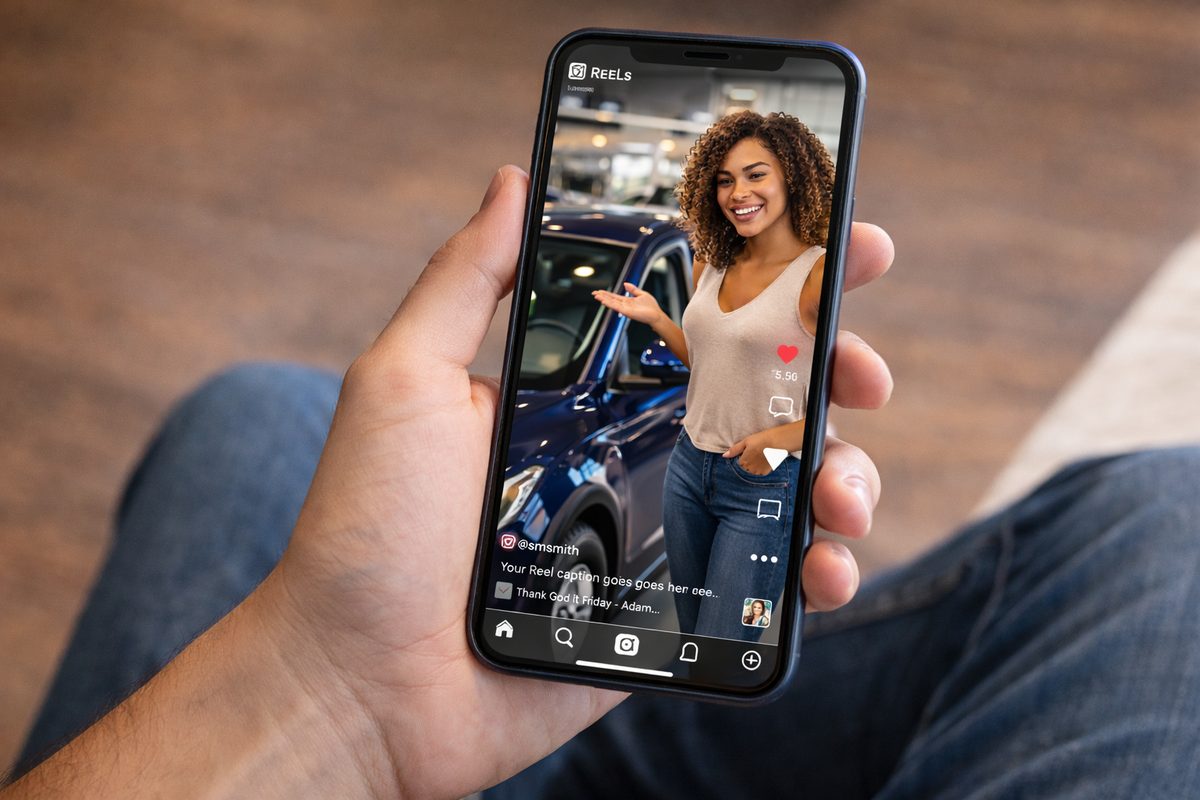 Creator ad running as Instagram Reel for car dealership