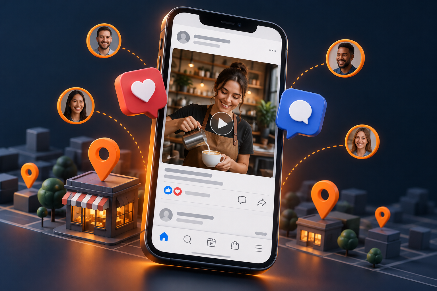 Social ad reaching Chamblee customers